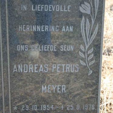 MEYER Andreas Petrus 1954-1978