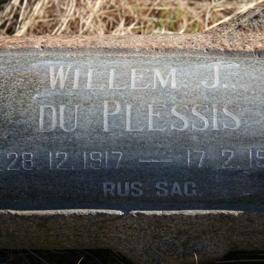 PLESSIS Willem J., du 1917-1968