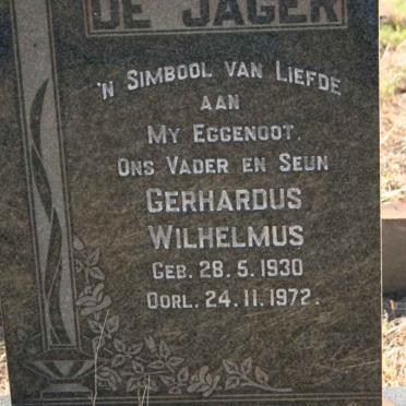 JAGER Gerhardus Wilhelmus, de 1930-1972