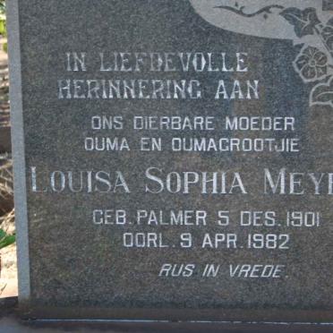 MEYER Coenraad Frederik 1896-1967 &amp; Louisa Sophia PALMER 1901-1982 
