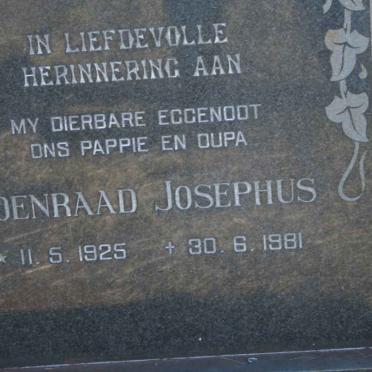 SWANEPOEL Coenraad Josephus 1925-1981