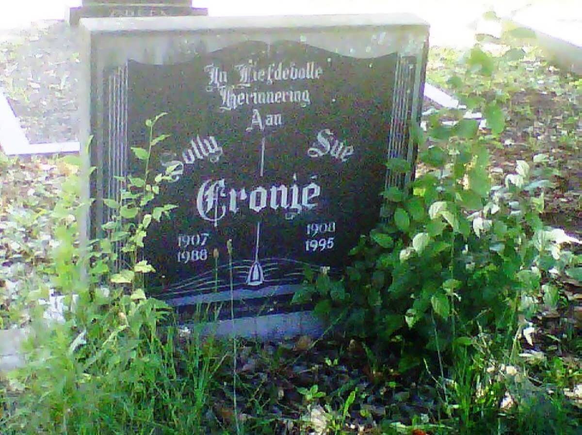 CRONJE Solly 1907-1988 &amp; Sue 1908-1995