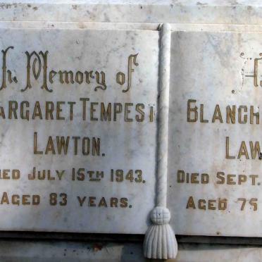 LAWTON Margaret Tempest 1860-1943 :: LAWTON Blanche Lulu 1872-1947