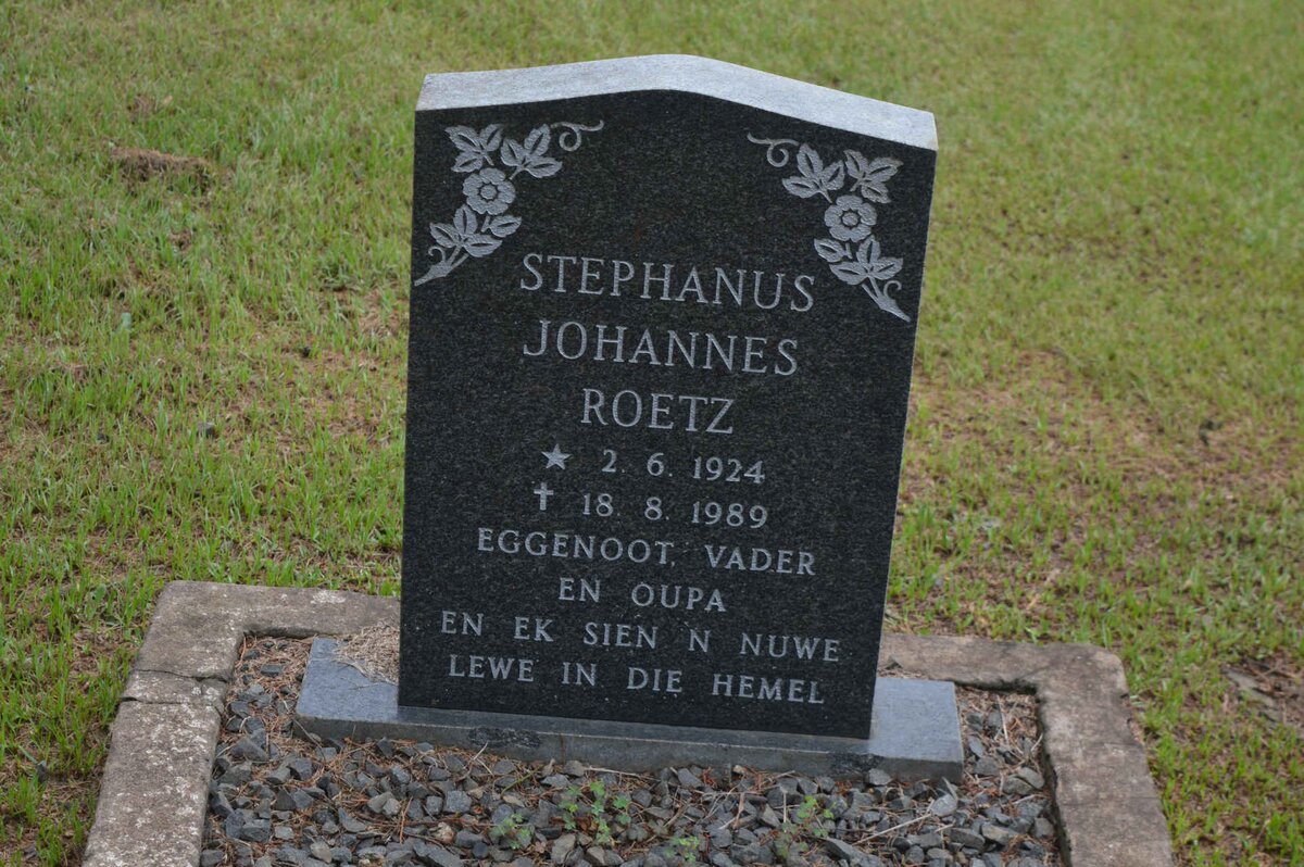 ROETZ Stephanus Johannes 1924-1989