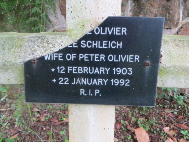 OLIVIER ? nee SCHLEICH 1903-1992