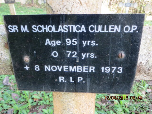 CULLEN Scholastica -1973