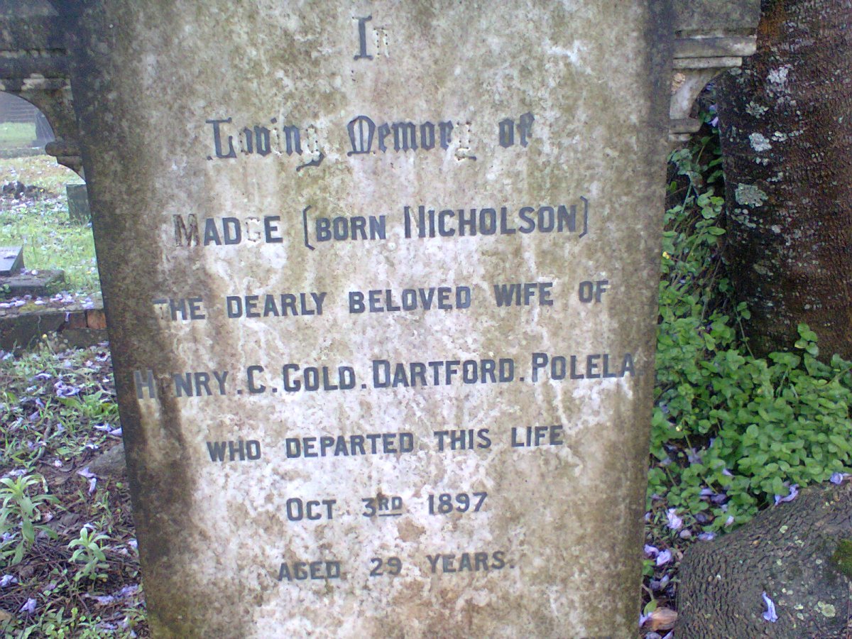 GOLD Madge nee NICHOLSON -1897