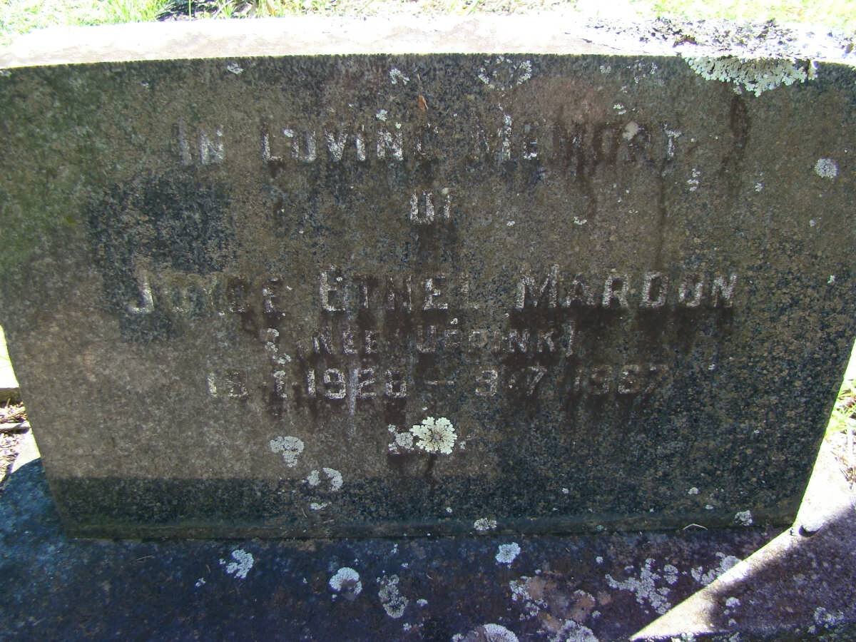 MARDON Joyce Ethel nee UPPINK 1926-1967