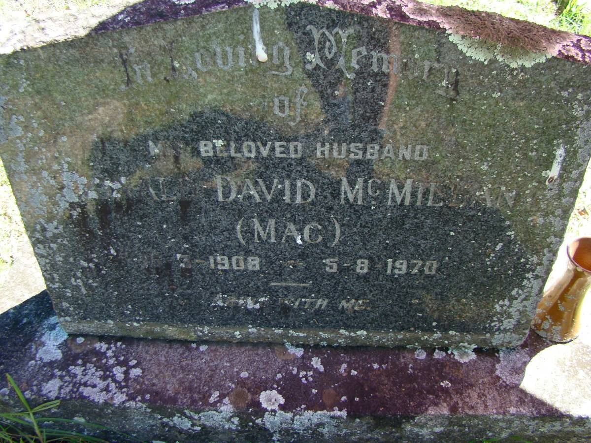 McMILLAN ? David 1908-1970