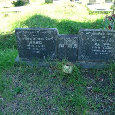 PRETORIUS Johannes 1914-1978 &amp; Anna Sophia GREYVENSTEIN 191?-1987