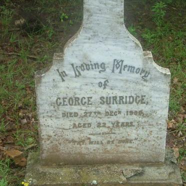 SURRIDGE George  -1900