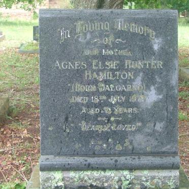 HAMILTON Agnes Elsie Hunter nee DALGARNO -1975