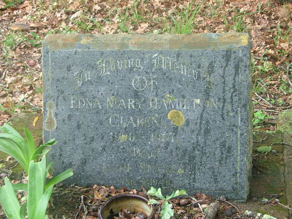 CLARENCE Edna Mary Hamiliton 1906-1957 :: STUCKEY Edith 1886-1949