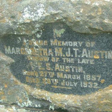 AUSTIN Margaretha M. J. T. 1857-1932
