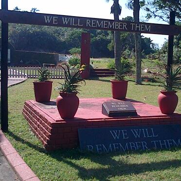 Kwazulu-Natal, KINGSBURGH, Warner Beach, Mills Bomb Shellhole, memorials
