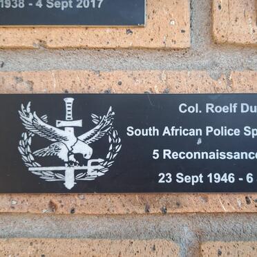 PLOOY Roelf, du 1946-2022