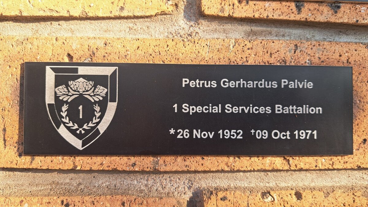 PALVIE Petrus Gerhardus 1952-1971