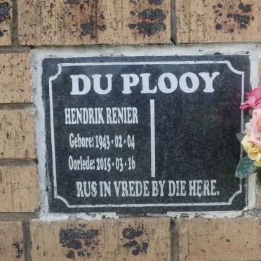 PLOOY Hendrik Renier, du 1943-2015