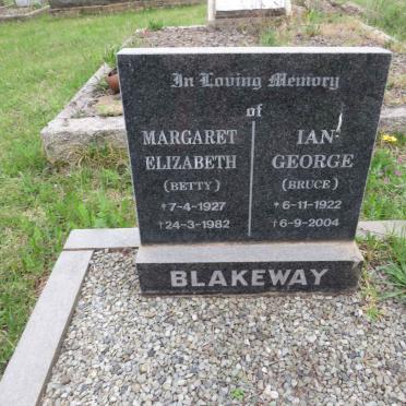BLAKEWAY Ian George 1922-2004 &amp; Margaret Elizabeth 1927-1982