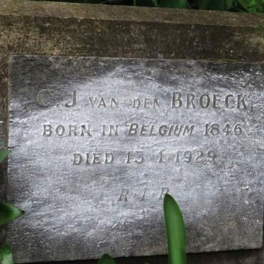 BROECK C.J., van den 1846-1929