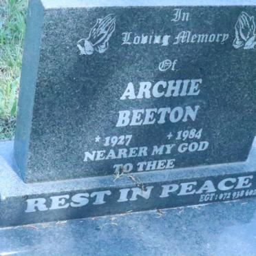 BEETON Archie 1927-1984