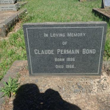 BOND Claude Permain 1886-1966