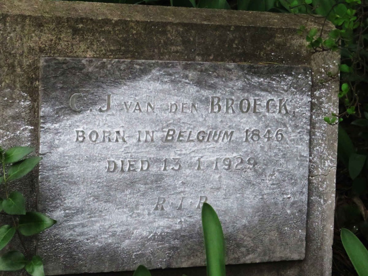 BROECK C.J., van den 1846-1929