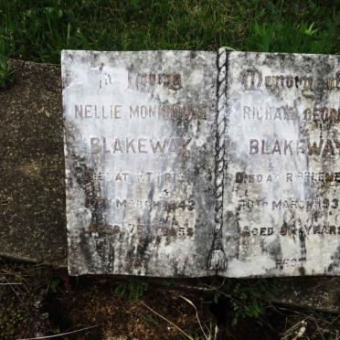 BLAKEWAY Richard George -1937 &amp; Nellie Monkhouse -1942