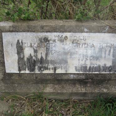 BOTHA Elizabeth Magritha nee PEYPER 1853-1920