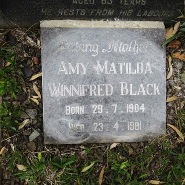 BLACK Amy Matilda Winnifred 1904-1981