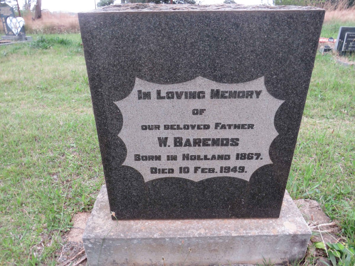 BARENDS W. 1867-1949