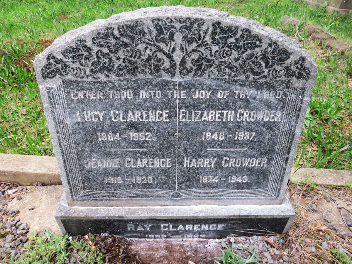 CLARENCE Lucy 1884-1952 :: CLARENCE Jeanne 1918-1920