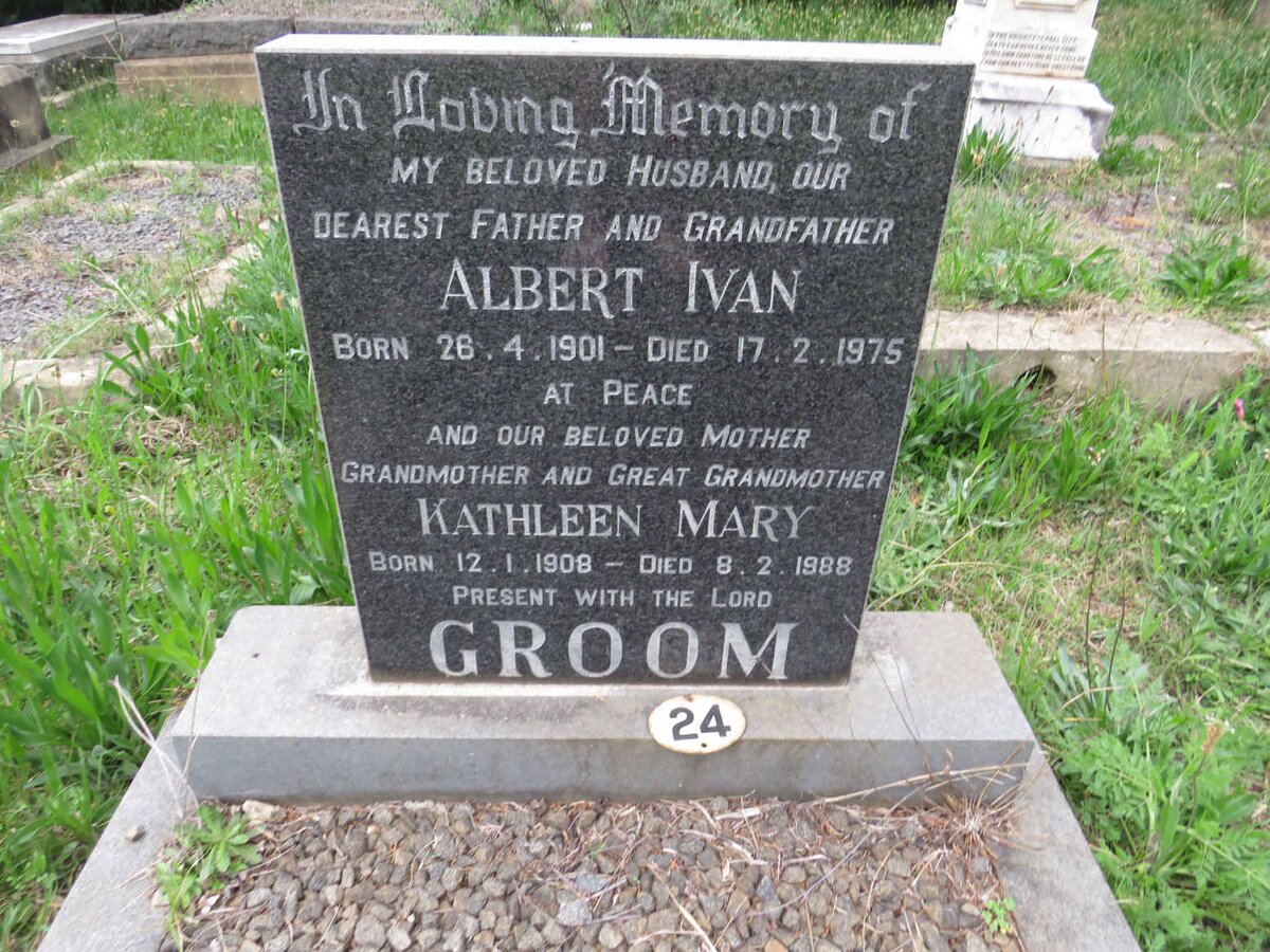 GROOM Albert Ivan 1901-1975 &amp; Kathleen Mary 1908-1988