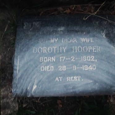 HOOPER Dorothy 1902-1940
