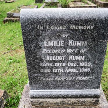 KUMM Emilie 1883-1945