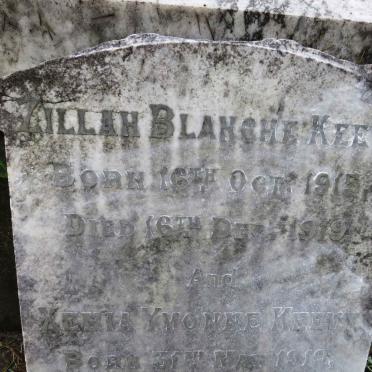 KEEVY Zillah Blanche 1915-1919 :: KEEVY Xenia Yvonne 1919-192?