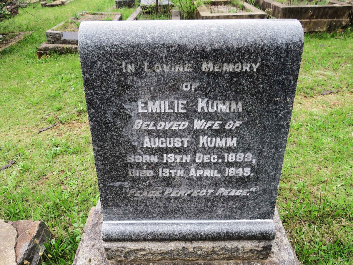 KUMM Emilie 1883-1945