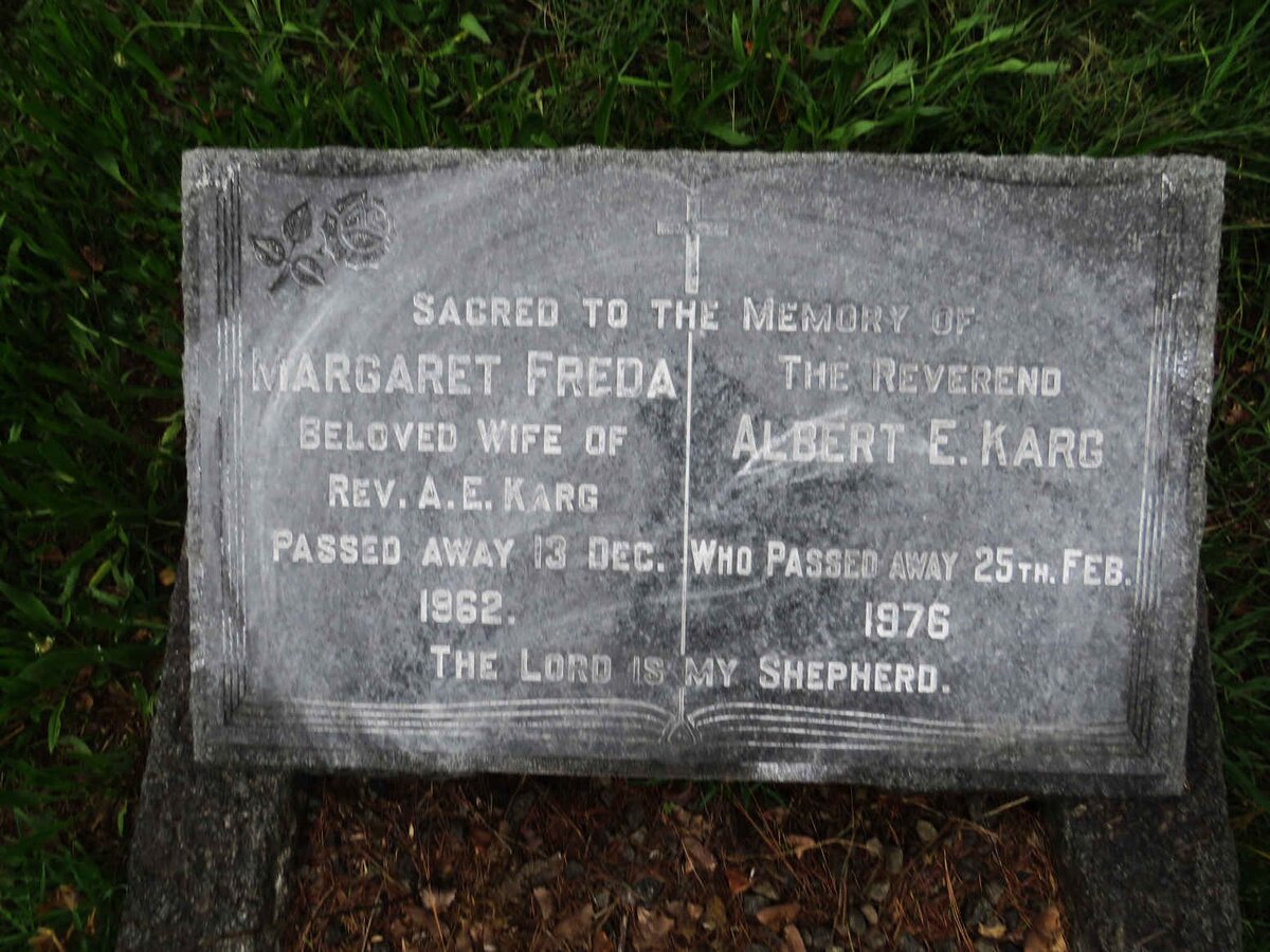 KARG Albert E. -1976 &amp; Margaret Freda -1962