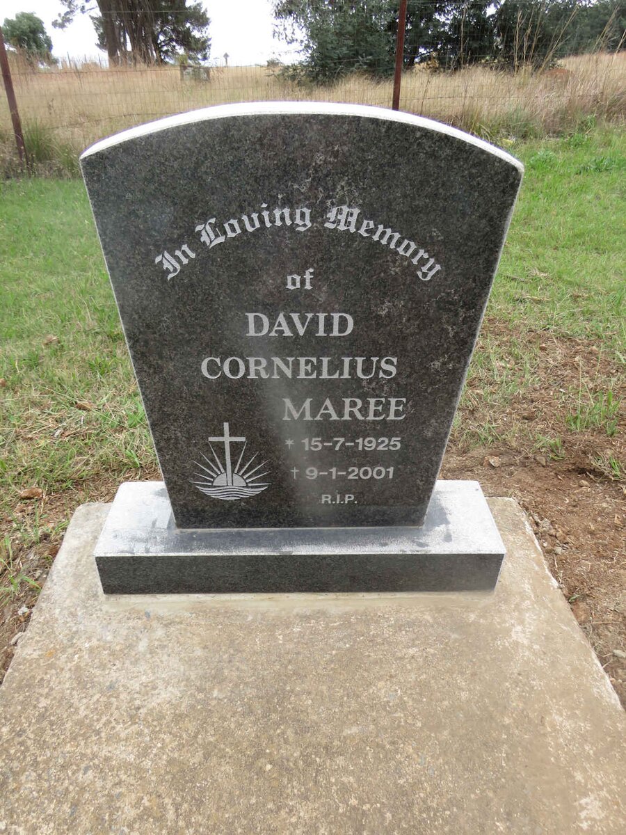 MAREE David Cornelius 1925-2001