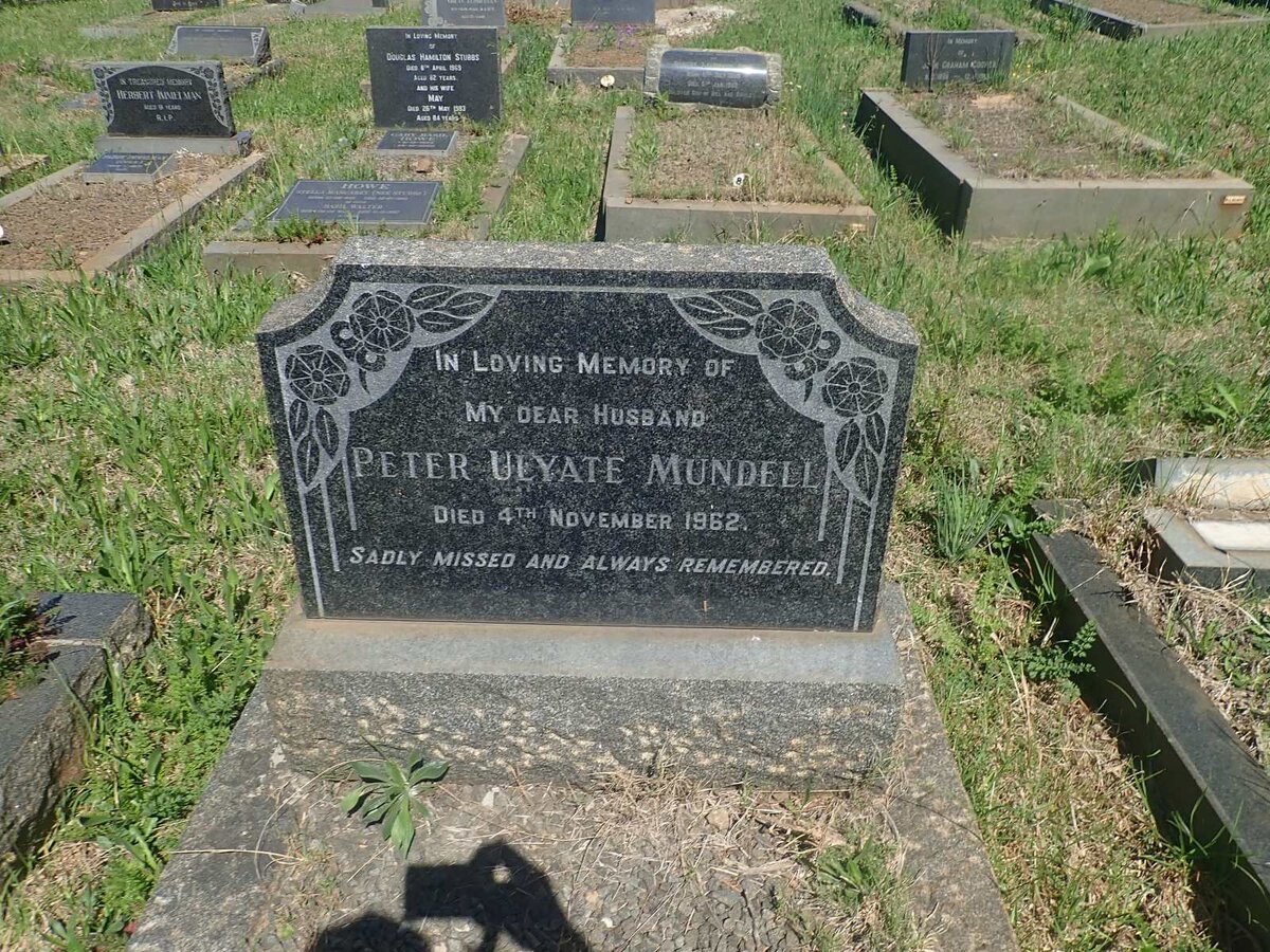 MUNDELL Peter Ulyate -1962