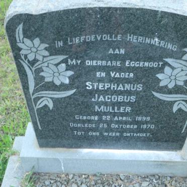 MULLER Stephanus Jacobus 1899-1970