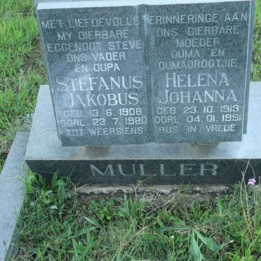 MULLER Stephanus Jakobus 1908-1980 &amp; Helena Johanna 1913-1991