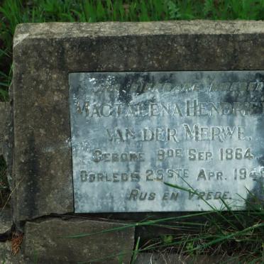 MERWE Magtalena Hendriena, van der 1864-1946