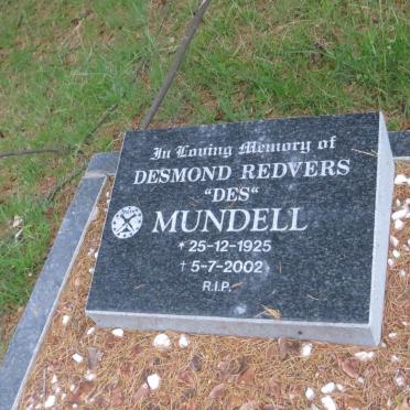 MUNDELL Desmond Redvers 1925-2002