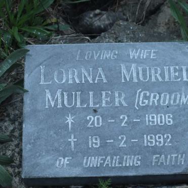 MULLER Lorna Muriel nee GROOM 1906-1992