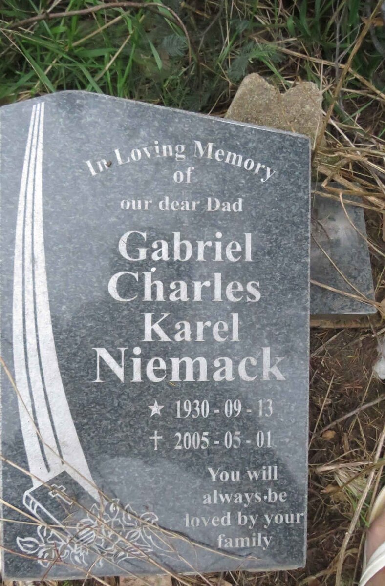NIEMACK Gabriel Charles Karel 1930-2005