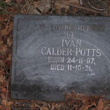 POTTS Ivan, CALDER 1907-1921