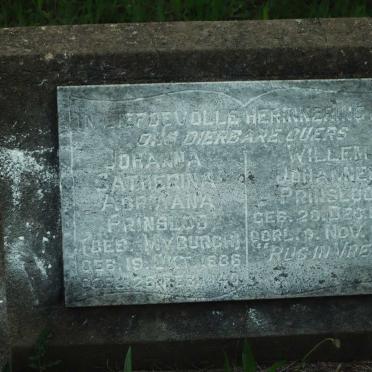PRINSLOO Willem Johannes 1876-192? &amp; Johanna Catharina Adriaana MYBURGH 1886-1940