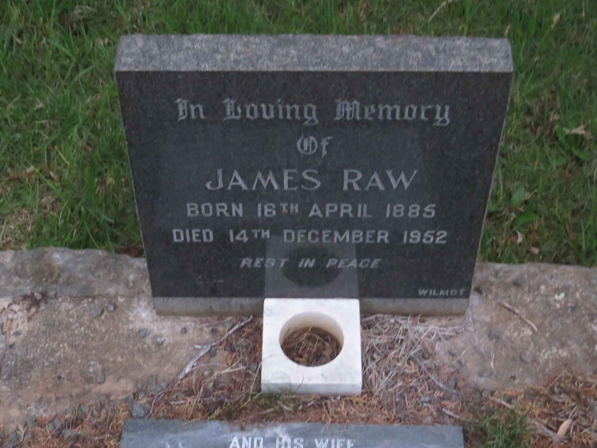 RAW James 1885-1952 &amp; May -1977