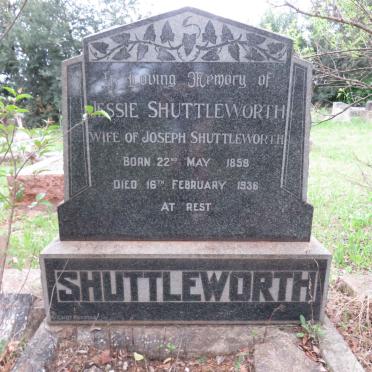 SHUTTLEWORTH Jessie 1858-1936
